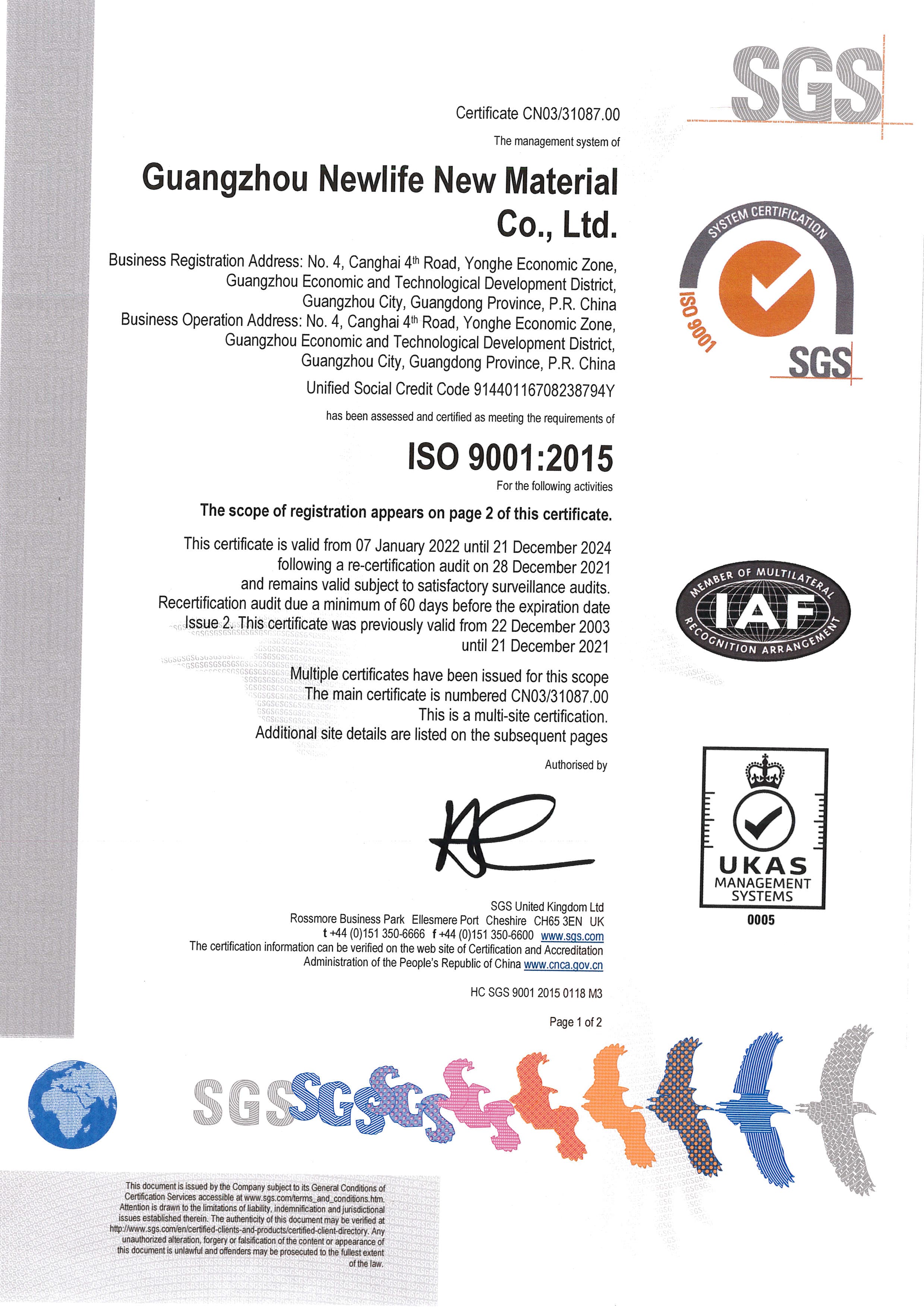ISO 9001:2015 Quality Management System