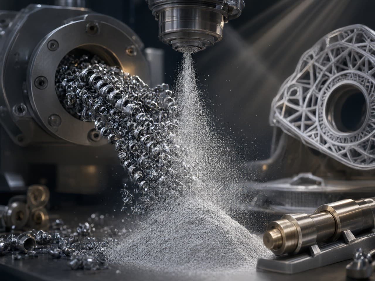CHIPART converts aerospace titanium machining chips into powder / CHIPART项目将航空航天钛合金加工切屑转化为粉末