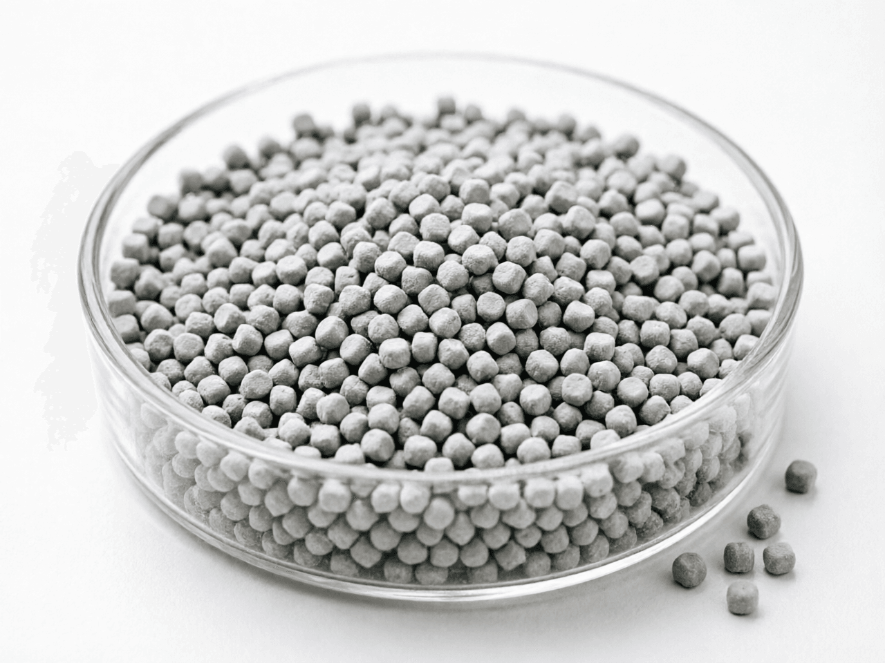 MIM Feedstock — granules in petri dish