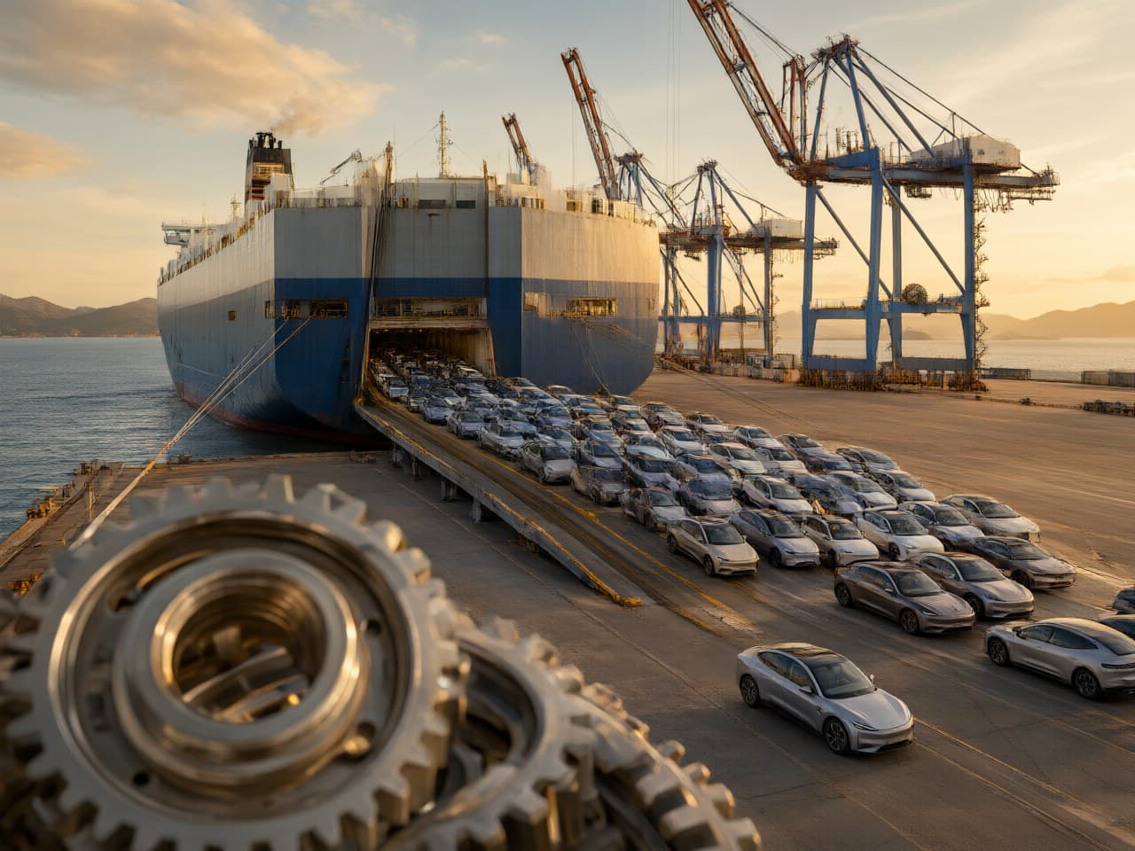 Automobile Exports from Ningbo Port Exceed 36.9 Billion Yuan in First Seven Months, with New Energy Vehicles Accounting for Over 80% / 前7个月宁波口岸汽车出口额超369亿元 新能源占比超八成