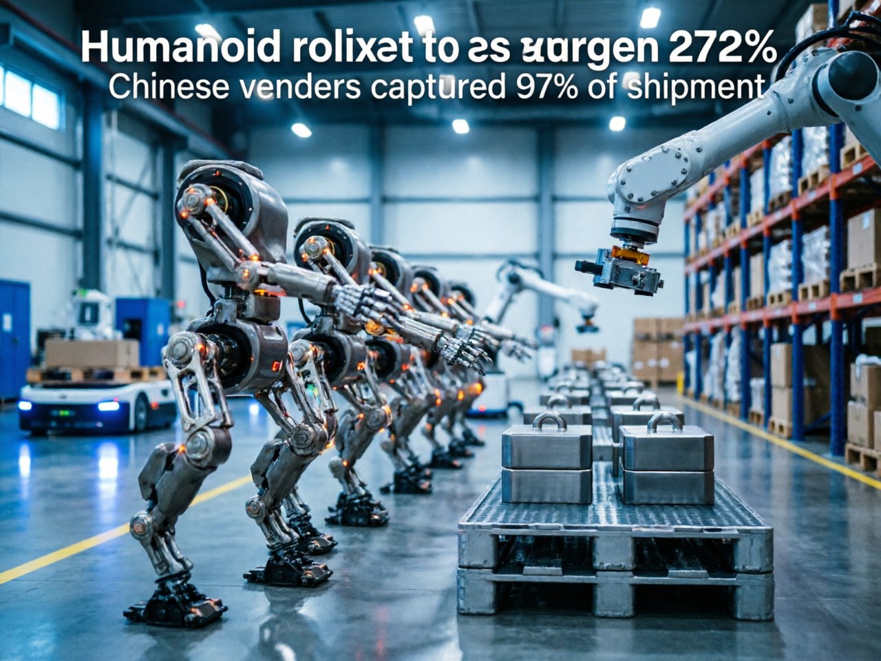 Humanoid Robot Shipments Surge 272% as Chinese Vendors Capture 97% Share / 人形机器人出货量激增272%，中国厂商占据97%市场份额