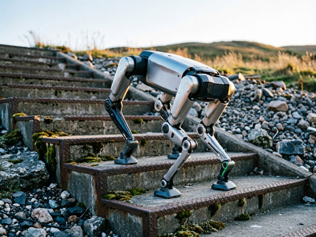 China's Deep Robotics humanoid robot conquers real-world stairs, terrain / 中国深度机器人(Deep Robotics)人形机器人征服现实楼梯与复杂地形